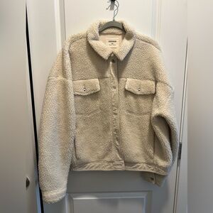 Cream Sherpa Jacket